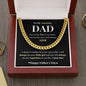 To My Amazing Dad| You're the Fire in My Heart | Cuban Link Chain