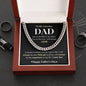To My Amazing Dad| You're the Fire in My Heart | Cuban Link Chain