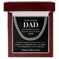 To My Amazing Dad| You're the Fire in My Heart | Cuban Link Chain