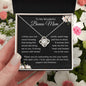 To My Wonderful Bonus Mom| Love Knot Necklace