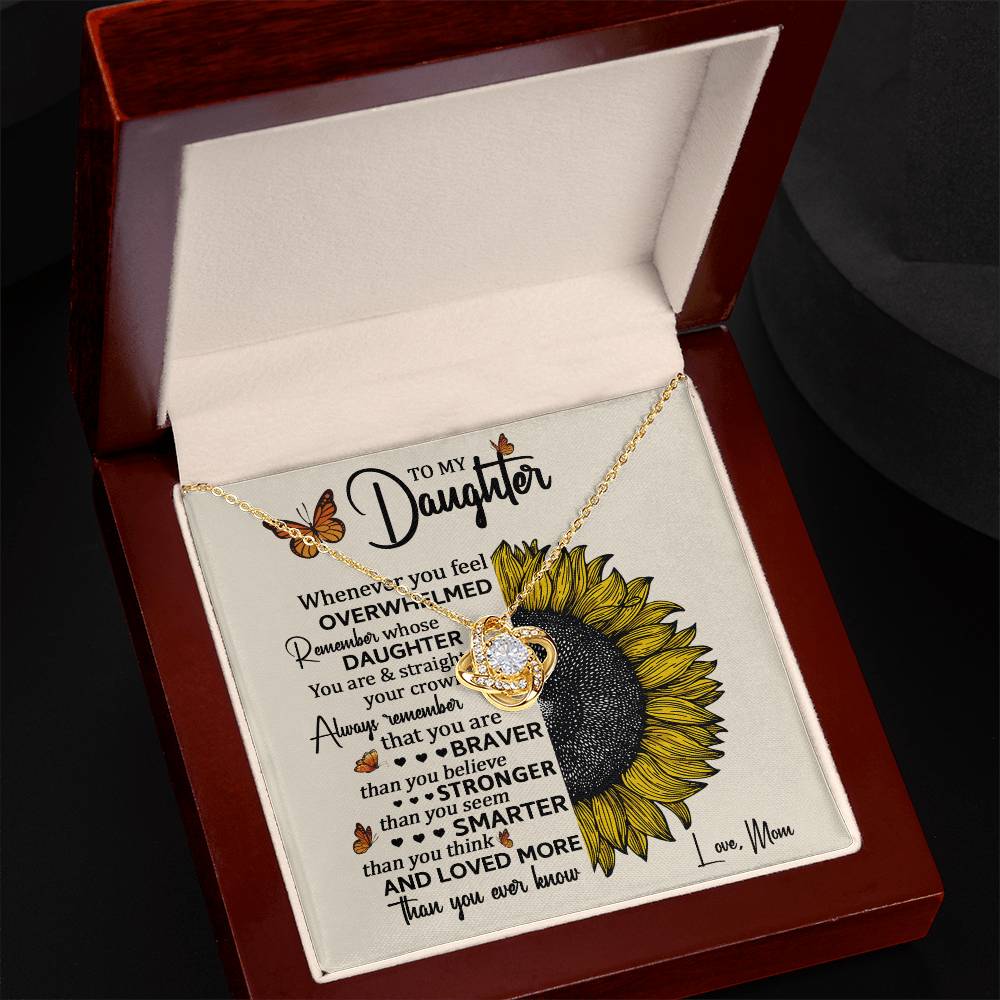To My Daughter | You Are Braver Than You Believe| Necklace