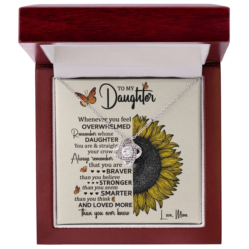 To My Daughter | You Are Braver Than You Believe| Necklace