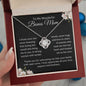 To My Wonderful Bonus Mom| Love Knot Necklace