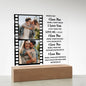 Personalized Love Photo Collage- Acrylic Plaque