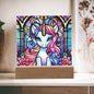 Fantasy Unicorn Stained Glass Acrylic Plaque