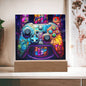 Gaming Controller Stained Glass Acrylic Plaque