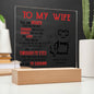 Personalized Acrylic Night Lamp | You are my Sunshine.