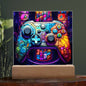 Gaming Controller Stained Glass Acrylic Plaque