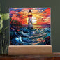 Lighthouse Stained Glass Acrylic Plaque