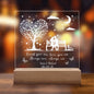 Personalized To My Wife Night Acrylic Lamp