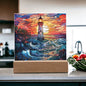 Lighthouse Stained Glass Acrylic Plaque