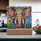 Elephant- Stained Glass Acrylic Plaque