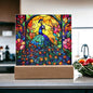Peacock Stained Glass Acrylic Plaque