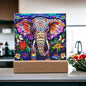 Elephant Stained Glass Acrylic Plaque