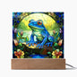 Frog Stained Glass Acrylic Plaque