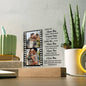 Personalized Love Photo Collage- Acrylic Plaque