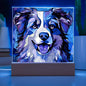 Dog Stained Glass Acrylic Plaque