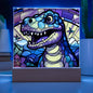 Dinosaur Stained Glass Acrylic Plaque