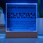 To My Grandma | You Are the World | Square Acrylic Plaque
