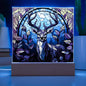 Deer Stained Glass Acrylic Plaque