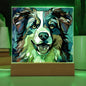 Dog Stained Glass Acrylic Plaque
