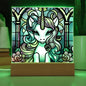 Fantasy Unicorn Stained Glass Acrylic Plaque