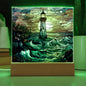 Lighthouse Stained Glass Acrylic Plaque