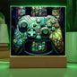 Gaming Controller Stained Glass Acrylic Plaque