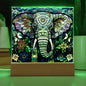 Elephant Stained Glass Acrylic Plaque