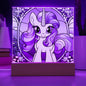 Colorful Unicorn Stained Glass Acrylic PLaque