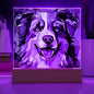 Dog Stained Glass Acrylic Plaque