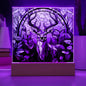 Deer Stained Glass Acrylic Plaque