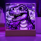 Dinosaur Stained Glass Acrylic Plaque