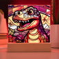 Dinosaur Stained Glass Acrylic Plaque