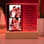 Personalized Love Photo Collage- Acrylic Plaque