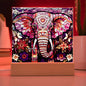 Elephant Stained Glass Acrylic Plaque