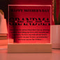 To My Grandma | You Are the World | Square Acrylic Plaque