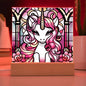Fantasy Unicorn Stained Glass Acrylic Plaque