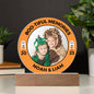 BOO-TIFUL MEMORIES -PRINTED CIRCLE ACRYLIC PLAQUE