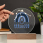 Personalized  Aquarius Astrology Night Light | Acrylic Lamp--