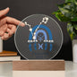 Personalized  Pisces Astrology Night Light | Acrylic Lamp--
