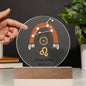 Personalized Leo Astrology Night Light | Acrylic Lamp--