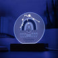 Personalized  Aquarius Astrology Night Light | Acrylic Lamp--