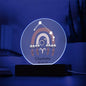 Personalized Aries Astrology Night Light | Acrylic Lamp--