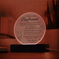 Personalized Valentine's Couple Night Lamp- Circle Acrylic