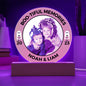 BOO-TIFUL MEMORIES -PRINTED CIRCLE ACRYLIC PLAQUE