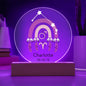 Personalized Aries Astrology Night Light | Acrylic Lamp--
