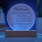 Personalized Valentine's Couple Night Lamp- Circle Acrylic