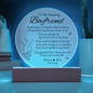 Personalized Valentine's Couple Night Lamp- Circle Acrylic