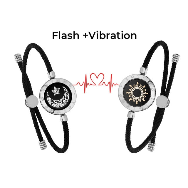 Long Distance Touch Light Up & Vibrate Bracelets - Long Distance Relationship Gifts